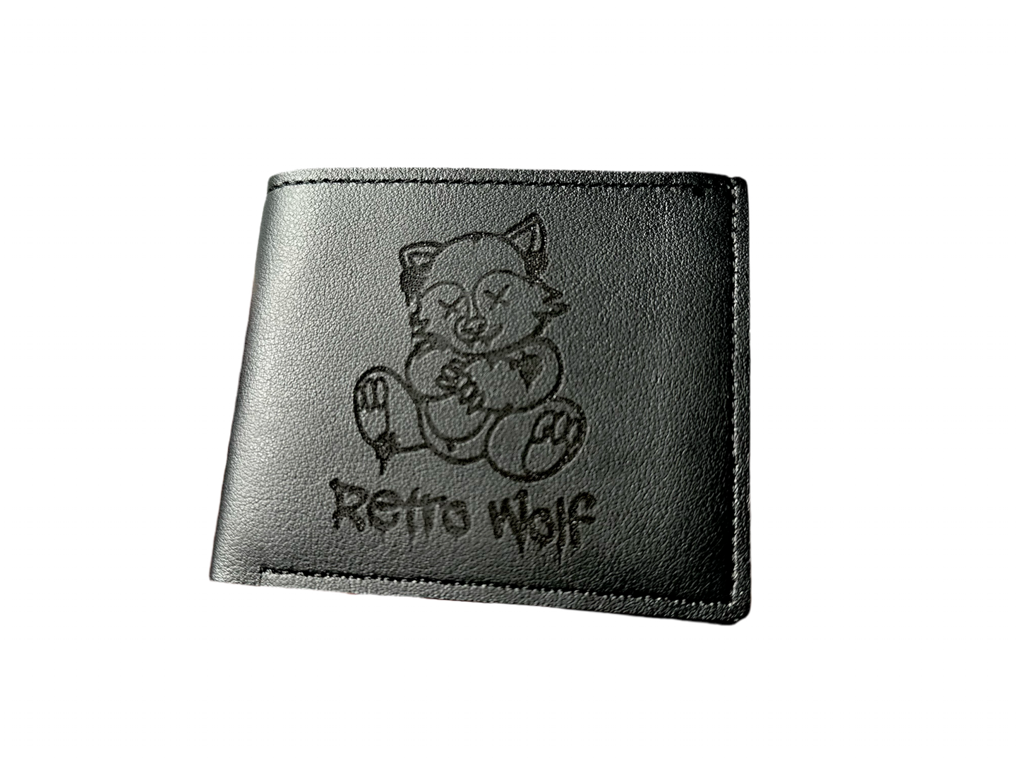 SCENERY VIBES ENGRAVED BLACK WALLET