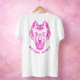NEON PINK DOT WORK WOLF TEE