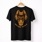 NEON ORANGE DOT WORK WOLF TEE
