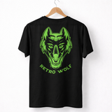 NEON GREEN DOT WORK WOLF TEE