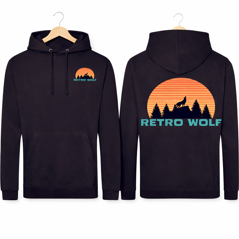 SUNSET WOLF HOODIE
