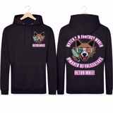 RETRO ILLUSION FRONT PRINT HOODIE