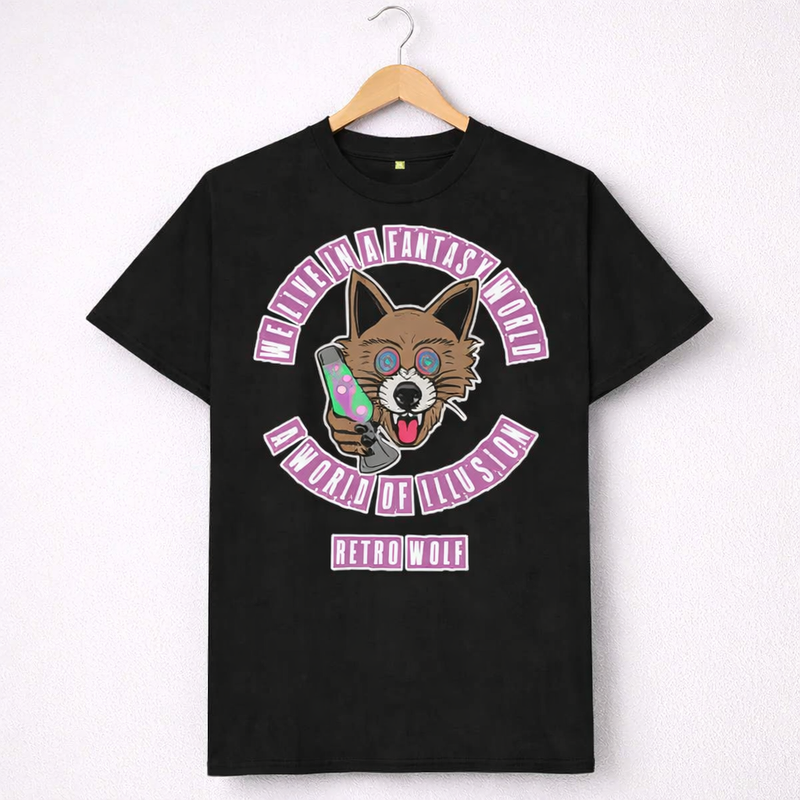 RETRO ILLUSION FRONT PRINT TEE
