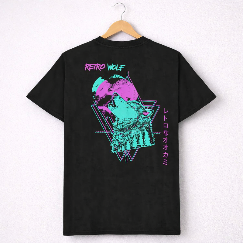 NEON HOWLING WOLF T-SHIRT
