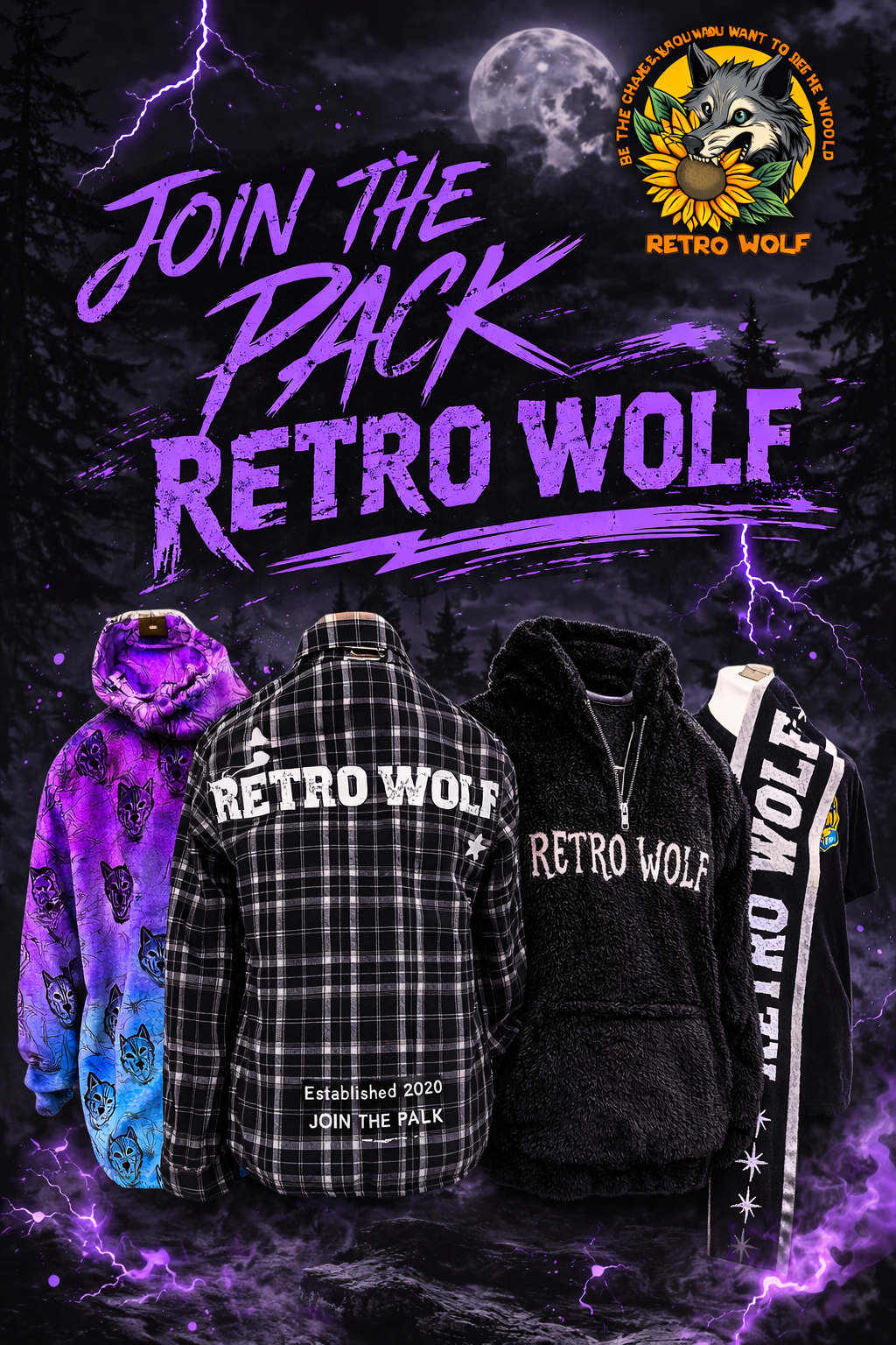 Retro Wolf Clothing
