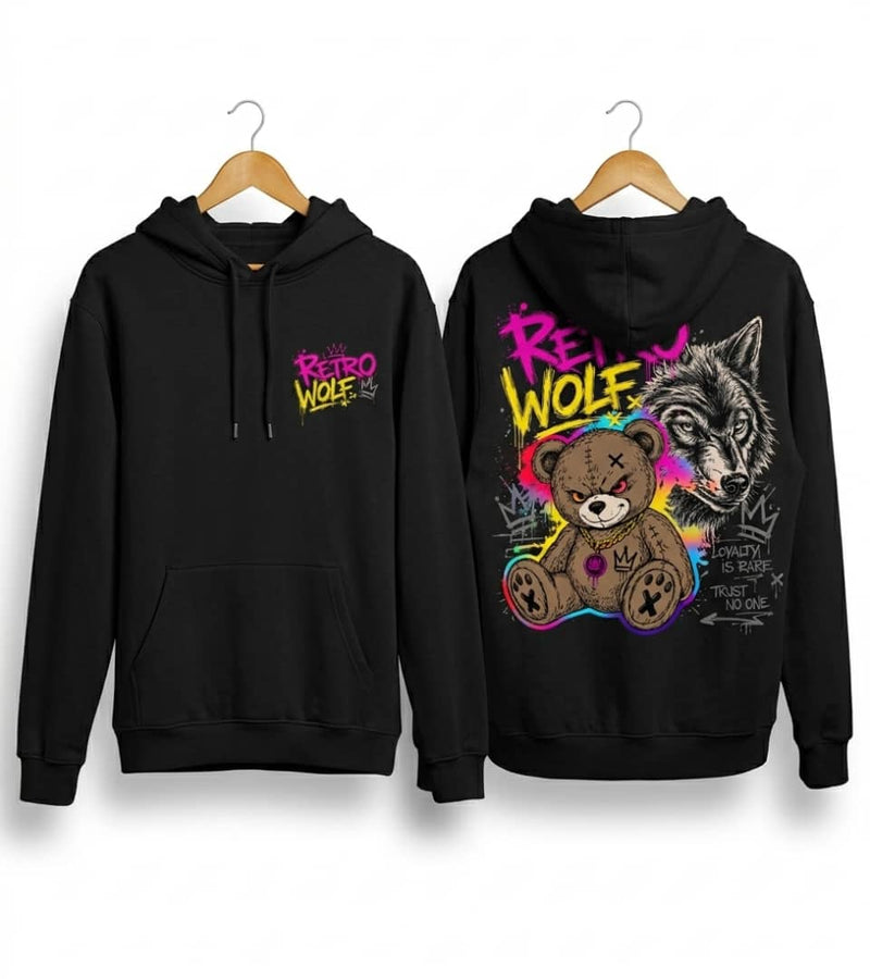 Loyalty Is Rare Retro Wolf Hoodie