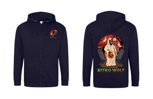 SPOOKTACULAR WOLF ZIP HOODIE