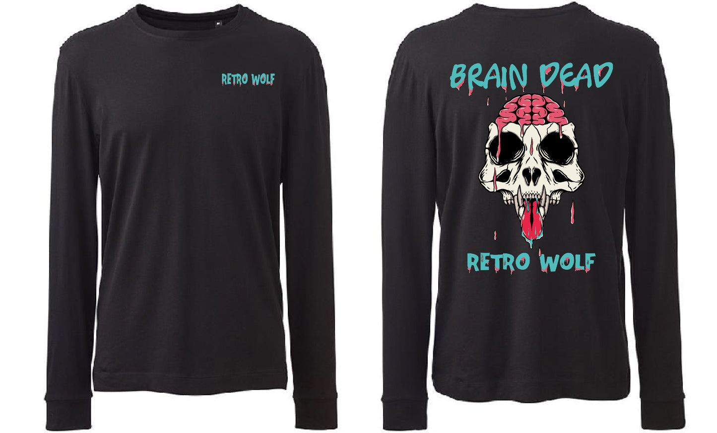 BRAIN DEAD WOLF LONG SLEEVE TEE