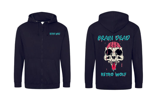 BRAIN DEAD WOLF ZIP HOODIE