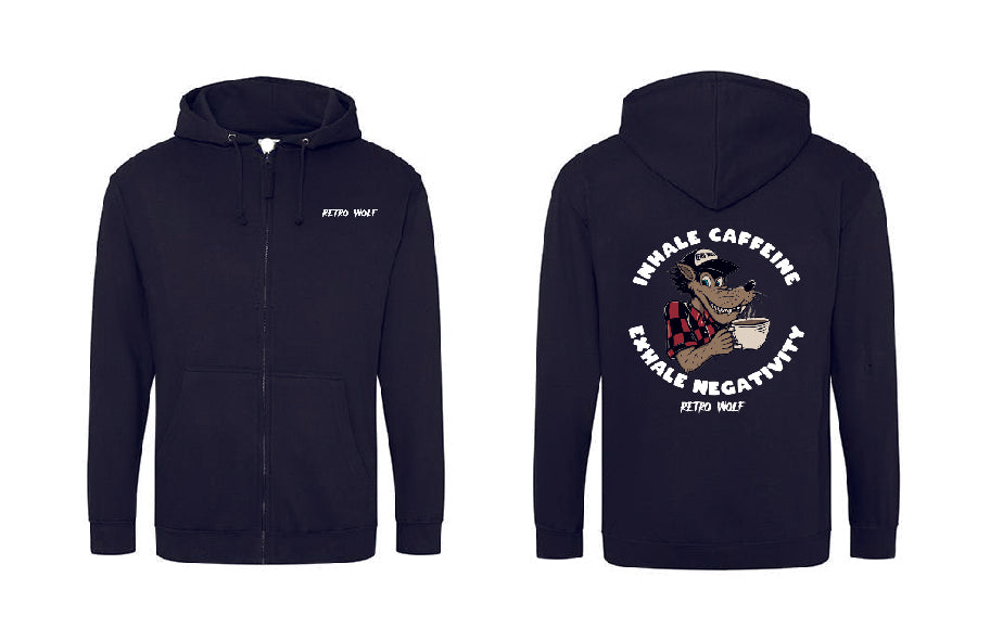 CAFFEINE TIME ZIP HOODIE