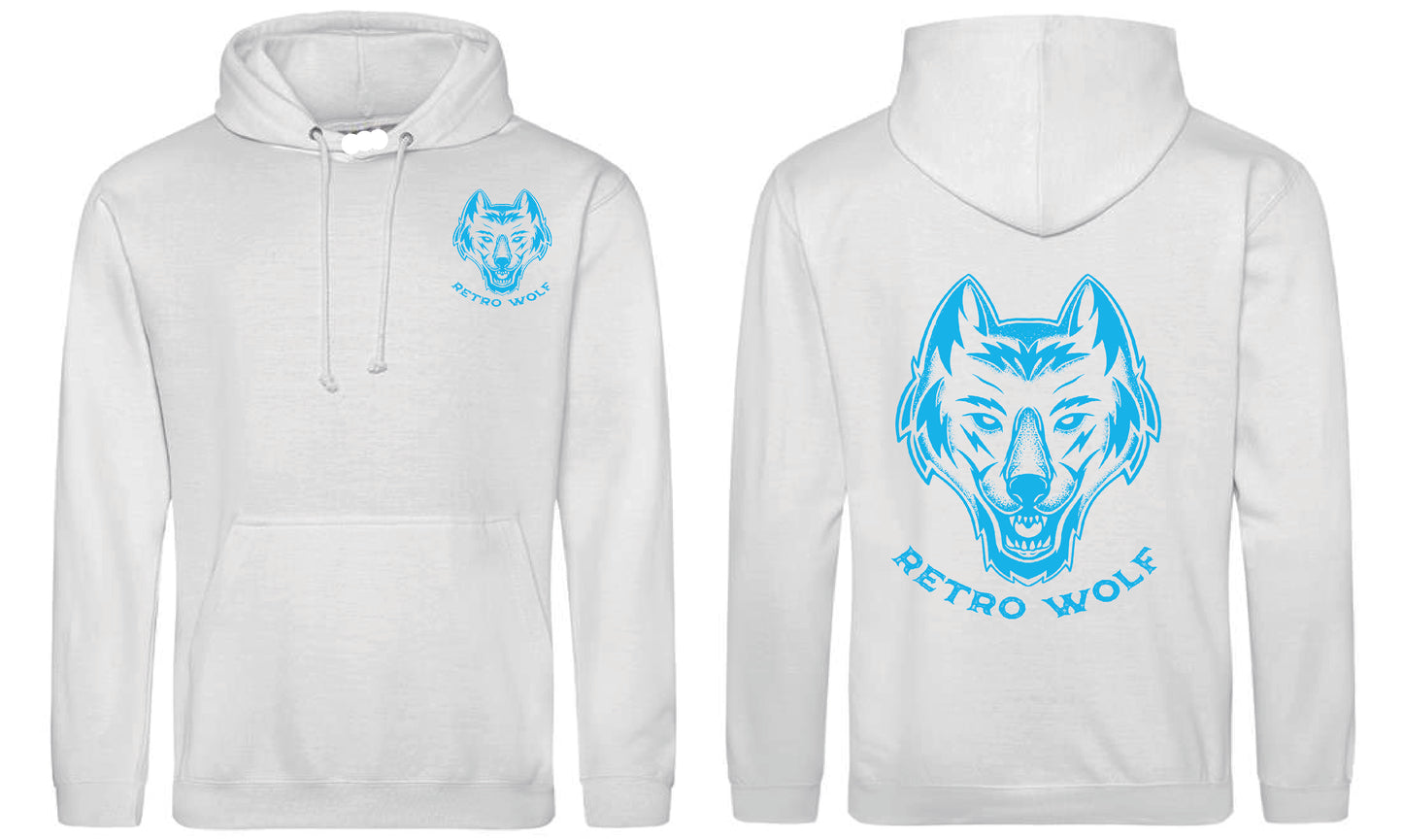 NEON BLUE DOT WORK WOLF HOODIE