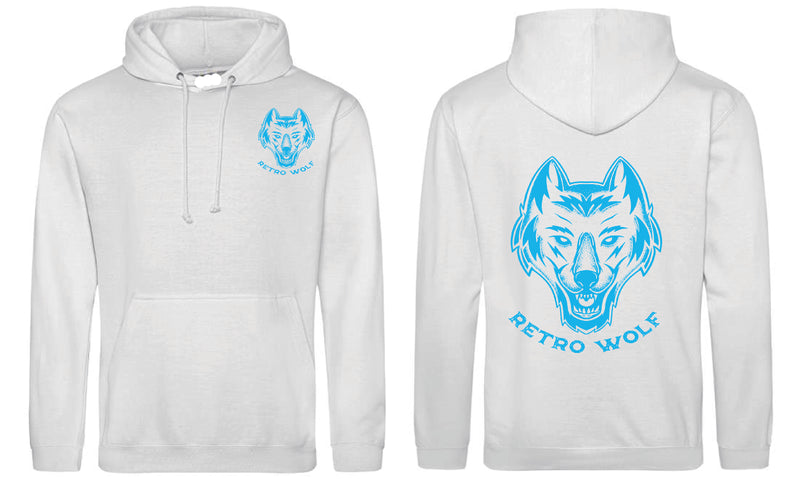 NEON BLUE DOT WORK WOLF HOODIE