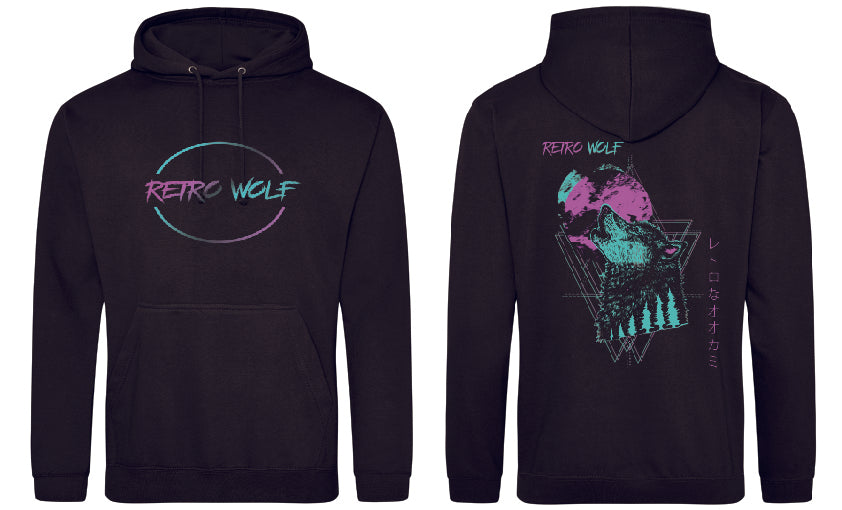 NEON HOWLING WOLF HOODIE