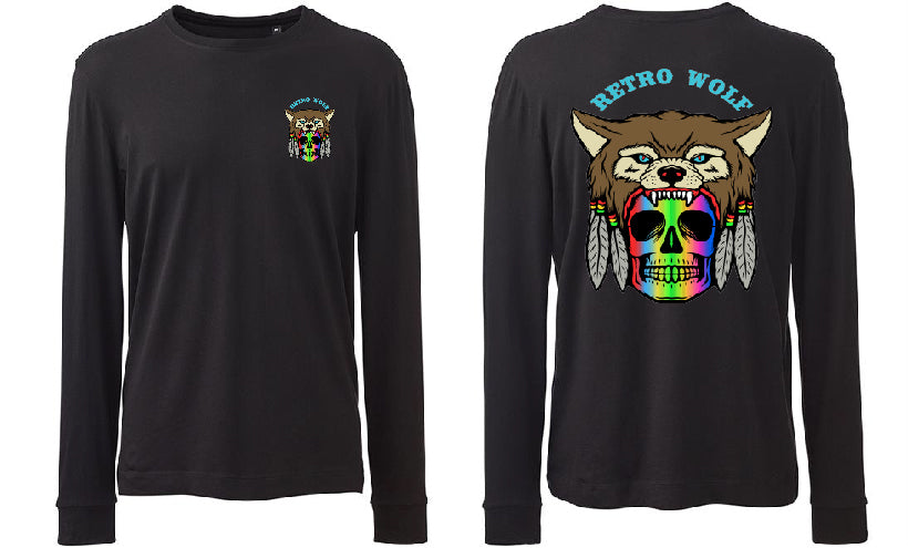 RAINBOW SKULL LONG SLEEVE TEE