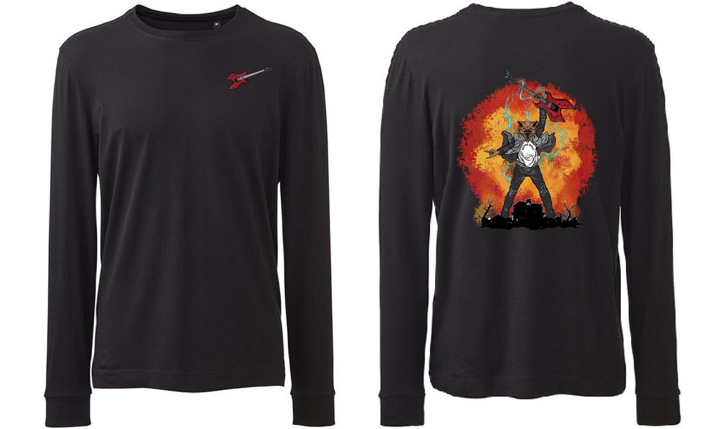 ROCK ON WOLF LONG SLEEVE TEE