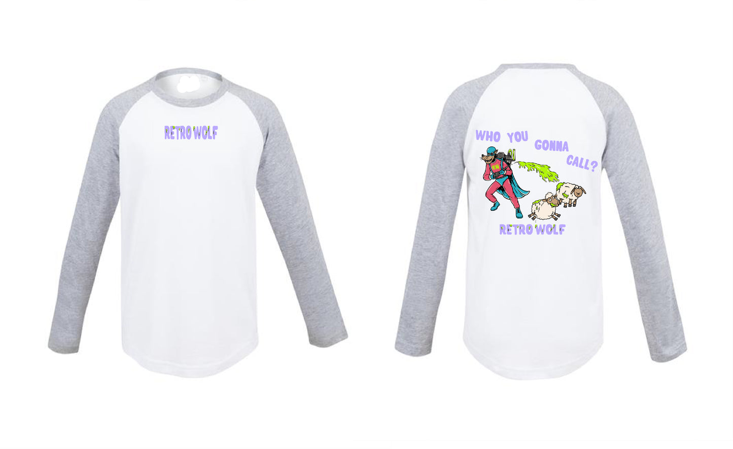 SLIME WOLF GREY LONG SLEEVE TEE