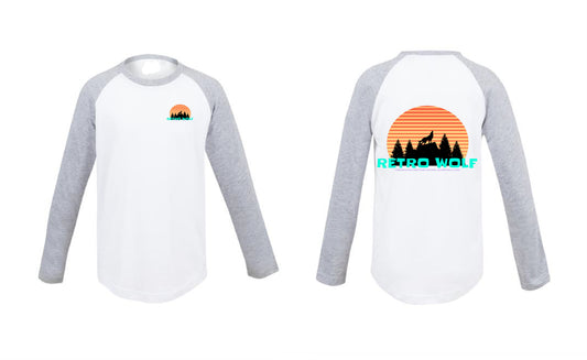 SUNSET WOLF GREY LONG SLEEVE TEE