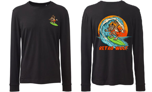 SURFER WOLF LONG SLEEVE TEE