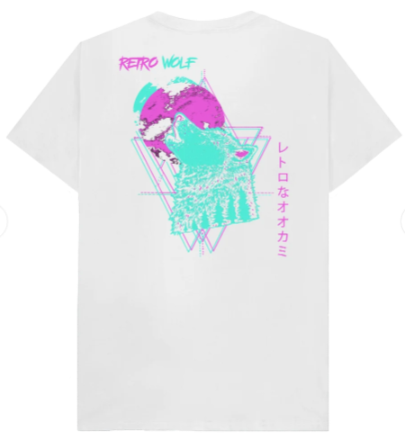 NEON HOWLING WOLF T-SHIRT