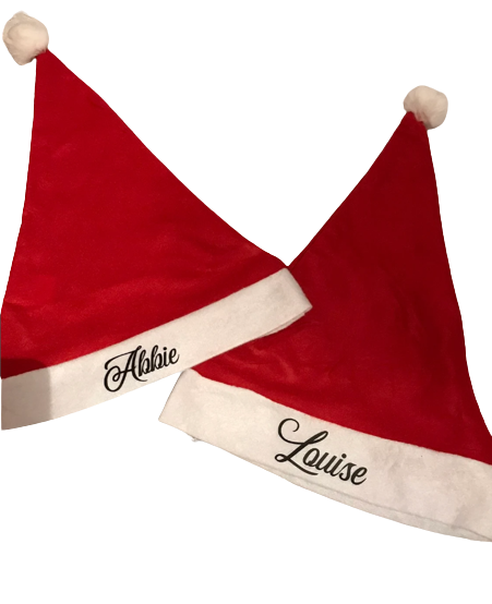 PERSONALISED NAME SANTA HAT