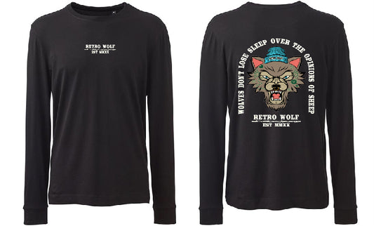 TATTOOED WOLF LONG SLEEVE TEE