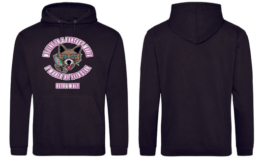 RETRO ILLUSION FRONT PRINT HOODIE