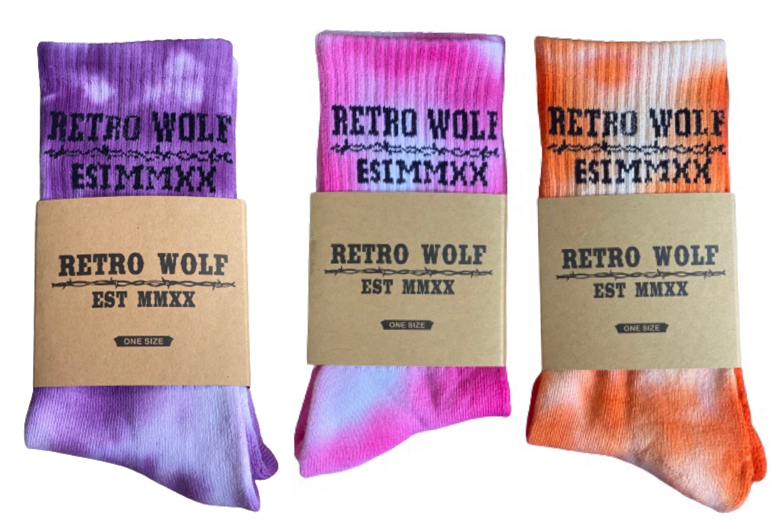 CUSTOM TIE DYE RETRO WOLF SOCKS – Retro Wolf Clothing