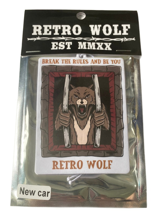 BREAK OUT RETRO WOLF AIR FRESHENER