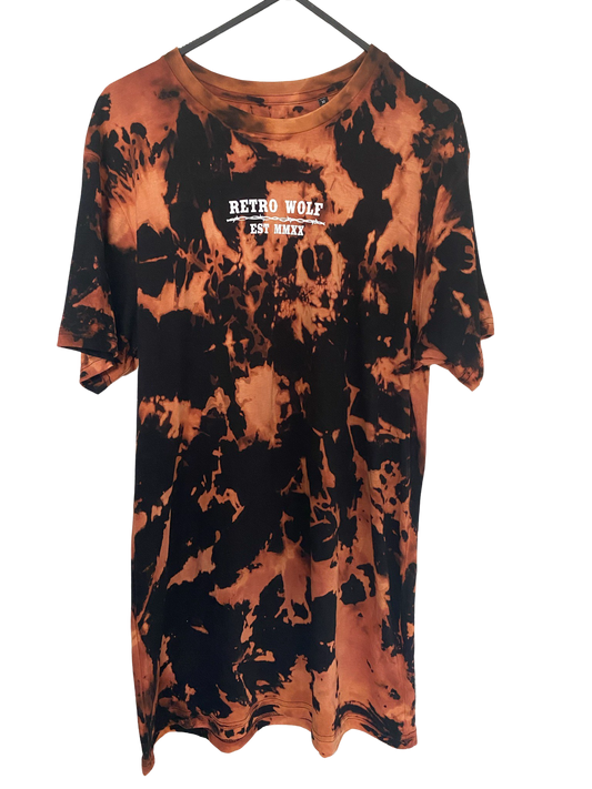 ACID WASH RETRO WOLF TEE