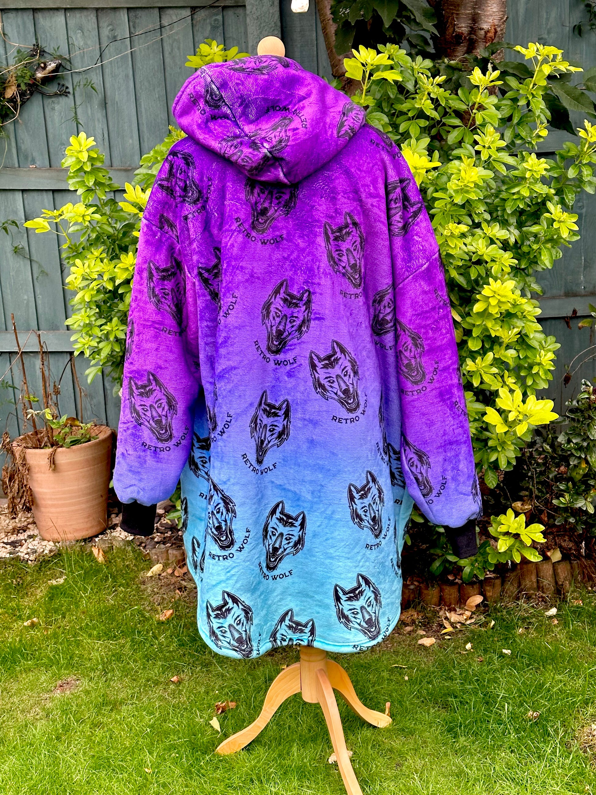 Wolf sale hooded blanket