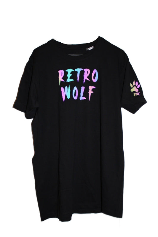 REFLECTIVE RETRO WOLF T-SHIRT