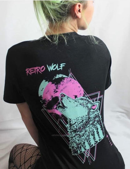 NEON HOWLING WOLF T-SHIRT