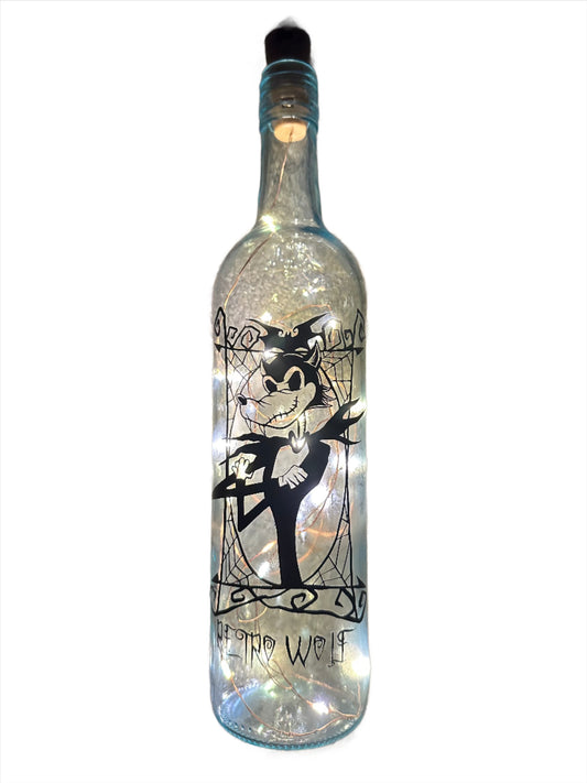 NIGHTMARE WOLF LIGHT UP WINE BOTTLE