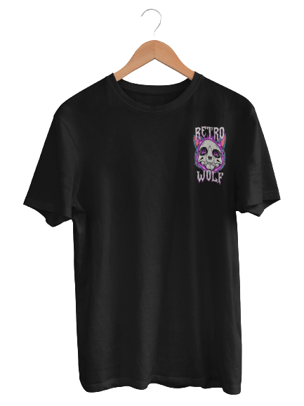 WOLF SKULL FLAMES T-SHIRT