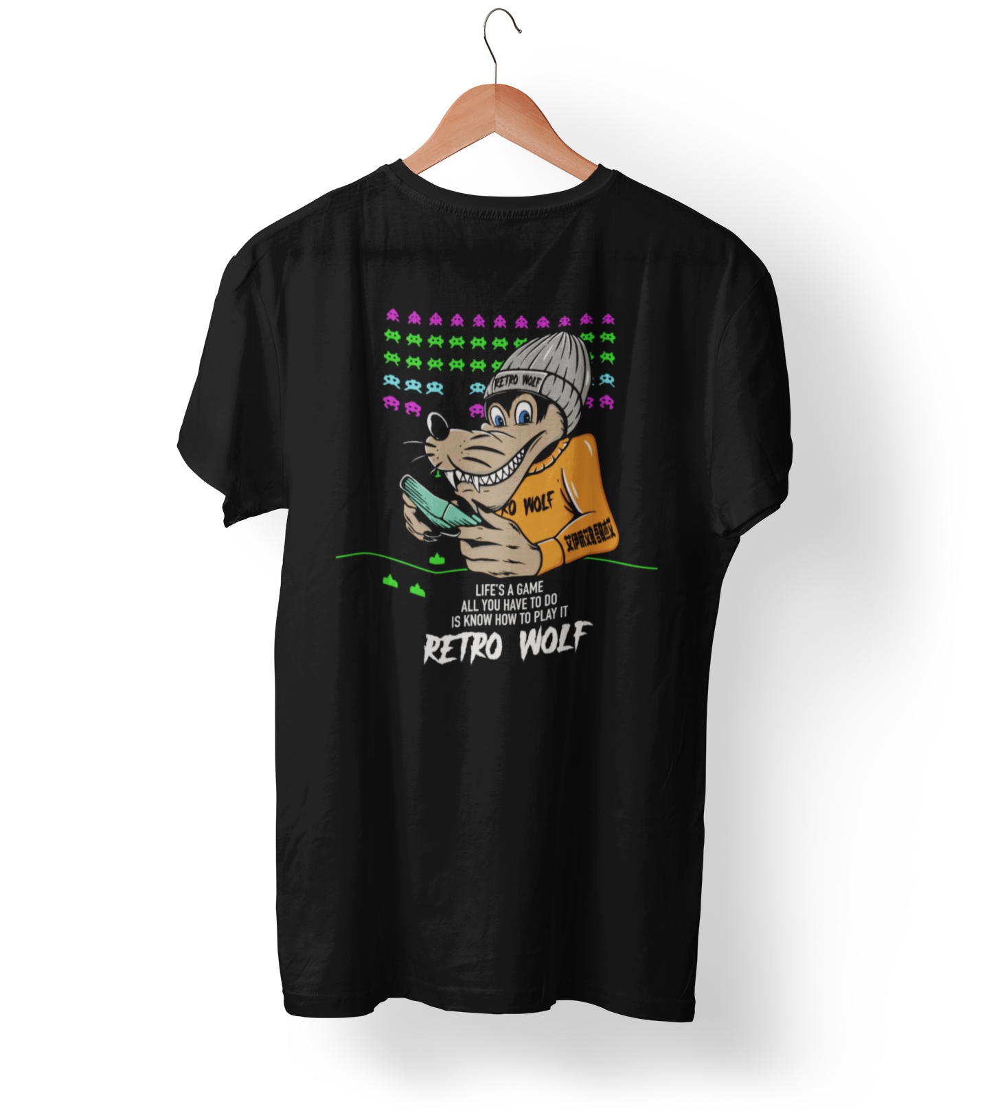 SPACE INVADERS RETRO WOLF TEE